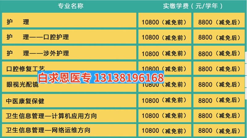石家庄白求恩医学中专学校2025年招生简章及学费 最新发布 第5张