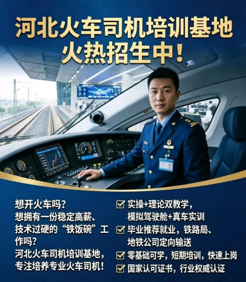 2026年石家庄轨道车司机短期培训班｜秋季定向班火热预报名！